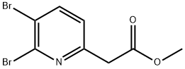 Methyl 2,3-dibromopyridine-6-acetate Struktur