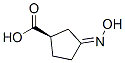 Cyclopentanecarboxylic acid, 3-(hydroxyimino)-, [R-(Z)]- (9CI) Struktur