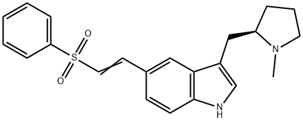 3-[((2R)-1-METHYLPYRROLIDIN-2-YL)METHYL]-5-[(E)-2-(PHENYLSULFONYL)VINYL]INDOLE