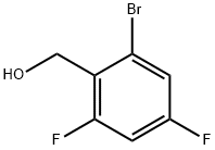 2-Bromo-4,6-difluorobenzylalcohol Struktur