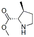 L-Proline, 3-methyl-, methyl ester, trans- (9CI) Struktur