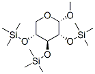 .alpha.-D-Xylopyranoside, methyl 2,3,4-tris-O-(trimethylsilyl)- Struktur