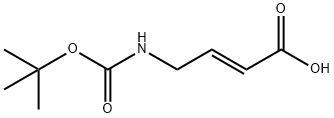 2-Butenoicacid,4-[[(1,1-dimethylethoxy)carbonyl]amino]-,(2E)-(9CI) Struktur