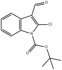 1-BOC-2-CHLORO-3-FORMYL-INDOLE Struktur