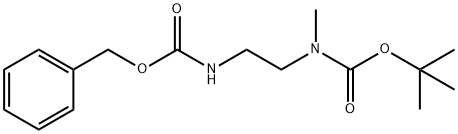 (2-Benzyloxycarbonylaminoethyl)-methylcarbamic acid tert-butyl ester Struktur