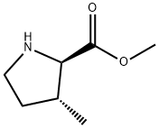 D-Proline, 3-methyl-, methyl ester, trans- (9CI) Struktur