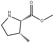 (2S,3R)-CIS-3-METHYL-L-PROLINE METHYL ESTER Struktur