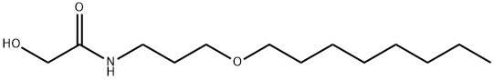 2-HYDROXY-N-((3-OCTYLOXY)PROPYL)ACETAMIDE Struktur