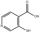 3-Mercaptopyridine-4-carboxylic acid Struktur