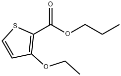 2-Thiophenecarboxylicacid,3-ethoxy-,propylester(9CI) Struktur