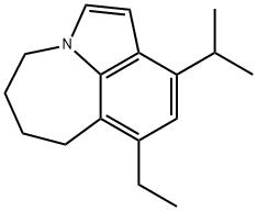 8-Ethyl-4,5,6,7-tetrahydro-10-isopropylazepino[3,2,1-hi]indole Struktur