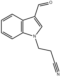 3-(3-FORMYL-1H-INDOL-1-YL)PROPANENITRILE Struktur