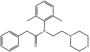 2',6'-Dimethyl-N-(2-morpholinoethyl)-2-phenylacetanilide Struktur