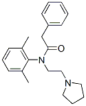 2',6'-Dimethyl-2-phenyl-N-[2-(1-pyrrolidinyl)ethyl]acetanilide Struktur