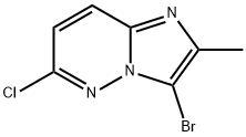 6-chloro-2-Methyl-3-broMo-iMidazo[1,2-b]pyridazine Struktur