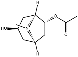 3,6-Dihydroxy-8-methyl-8-azabicyclo[3.2.1]octane6-acetate Struktur