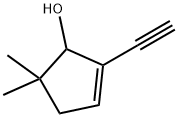 2-Cyclopenten-1-ol, 2-ethynyl-5,5-dimethyl- (9CI) Struktur