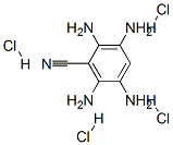 Benzonitrile, 2,3,5,6-tetraamino-, tetrahydrochloride Struktur