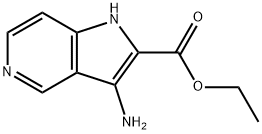 1H-Pyrrolo[3,2-c]pyridine-2-carboxylicacid,3-amino-,ethylester(9CI) Struktur