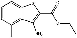 Ethyl 3-amino-4-methylbenzo[b]thiophene-2-carboxylate Struktur