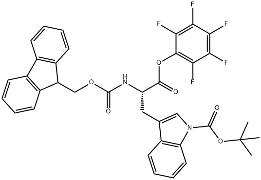 FMOC-TRP(BOC)-OPFP Struktur