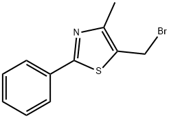 5-(BROMOMETHYL)-4-METHYL-2-PHENYL-1,3-THIAZOLE Struktur