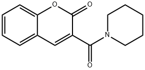 3-(Piperidinocarbonyl)-2H-1-benzopyran-2-one Struktur