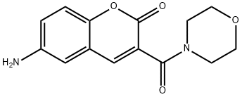 6-Amino-3-(morpholinocarbonyl)coumarin Struktur