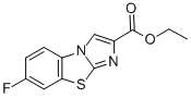 7-FLUOROIMIDAZO[2,1-B]BENZOTHIAZOLE-2-CARBOXYLIC ACID ETHYL ESTER Struktur