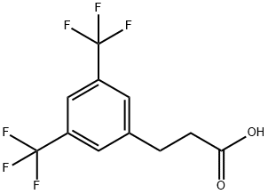 3,5-BIS(TRIFLUOROMETHYL)HYDROCINNAMIC ACID Struktur