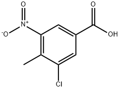 Benzoic acid, 3-chloro-4-Methyl-5-nitro- Struktur