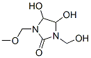 4,5-dihydroxy-1-(hydroxymethyl)-3-(methoxymethyl)imidazolidin-2-one  Struktur