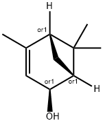 (1alpha,2alpha,5alpha)-4,6,6-trimethylbicyclo[3.1.1]hept-3-en-2-ol Struktur