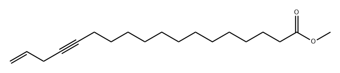 17-Octadecen-14-ynoic acid methyl ester Struktur