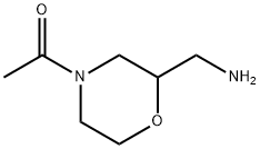 2-Morpholinemethanamine, 4-acetyl- (9CI) Struktur