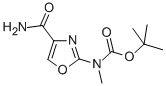 TERT-BUTYL (4-CARBAMOYLOXAZOL-2-YL)METHYLCARBAMATE Struktur