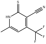 2-MERCAPTO-6-METHYL-4-(TRIFLUOROMETHYL)NICOTINONITRILE Struktur