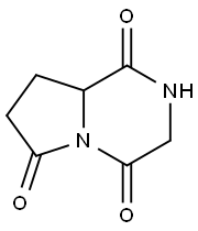 Pyrrolo[1,2-a]pyrazine-1,4,6(7H)-trione, tetrahydro- (8CI,9CI) Struktur