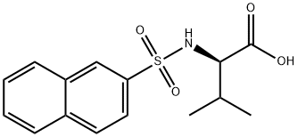 N-(2-Naphthalenylsulfonyl)-D-valine Struktur