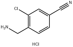 4-(aminomethyl)-3-chlorobenzonitrile Struktur