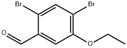 2,4-二溴-5-乙氧基苯甲醛 結構式
