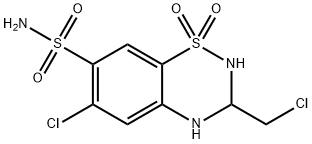 3-Des(allylthio)Methyl-3-chloroMethyl Althiazide Struktur