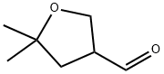 5,5-diMethyltetrahydrofuran-3-carbaldehyde Struktur