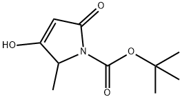 1H-Pyrrole-1-carboxylic acid, 2,5-dihydro-3-hydroxy-2-methyl-5-oxo-, 1,1-dimethylethyl ester Struktur