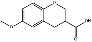 6-METHOXY-CHROMAN-3-CARBOXYLIC ACID Struktur