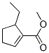 1-Cyclopentene-1-carboxylicacid,5-ethyl-,methylester(9CI) Struktur