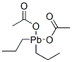 Di(acetoxy)dipropylplumbane Struktur