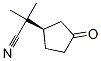 Cyclopentaneacetonitrile, -alpha-,-alpha--dimethyl-3-oxo-, (R)- (9CI) Struktur