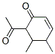 2-Cyclohexen-1-one, 6-acetyl-4,5-dimethyl- (9CI) Struktur