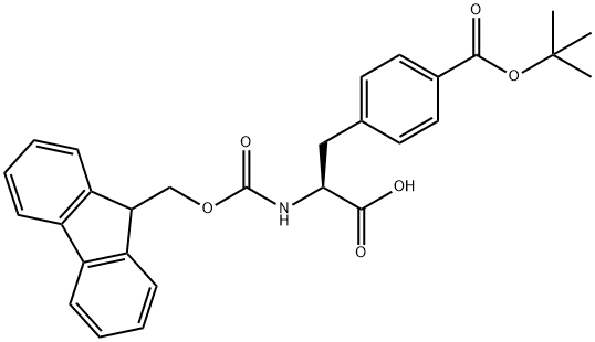 FMOC-P-CARBOXY-PHE(OTBU)-OH Struktur